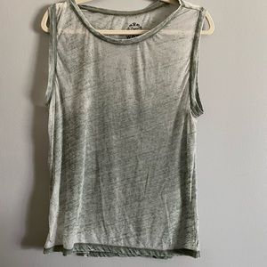 Army Green Sheer Tank Top